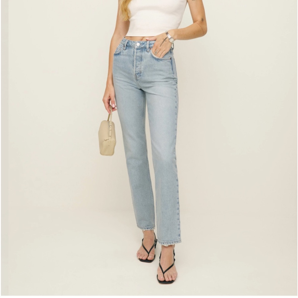 Reformation- Cynthia High Rise Straight Jeans